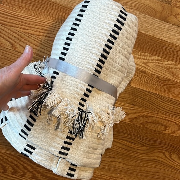 Anthropologie Pieced Stripe Cotton Blend Woven Curtain NWT - Picture 12 of 12